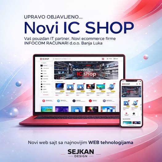 Infocom.ba – Moderni ecommerce full stack app