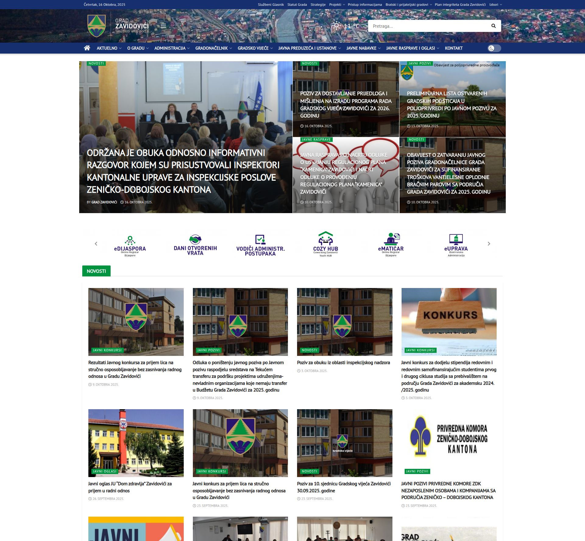 Grad Zavidovići – Web portal